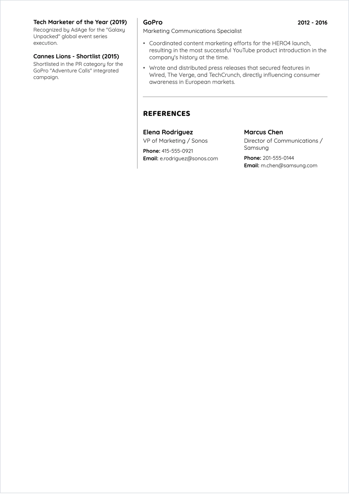 Free Good ATS Resume Headline ATS Resume Template, AI Resume Builder