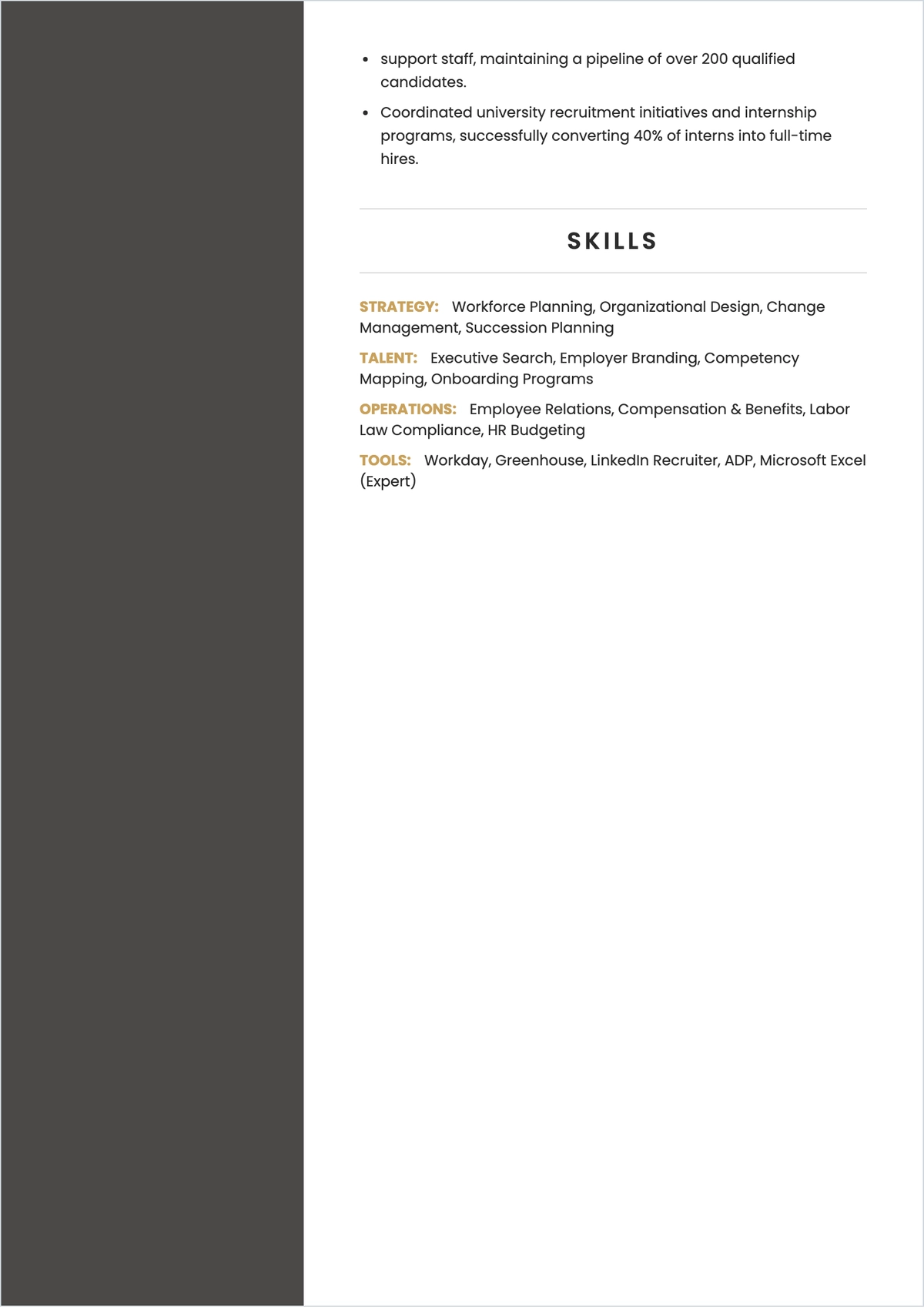 Free Good ATS Resume Characteristics Template, AI Resume Builder