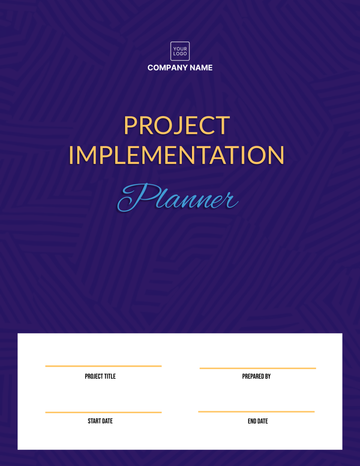 Free Project Implementation Planner Template