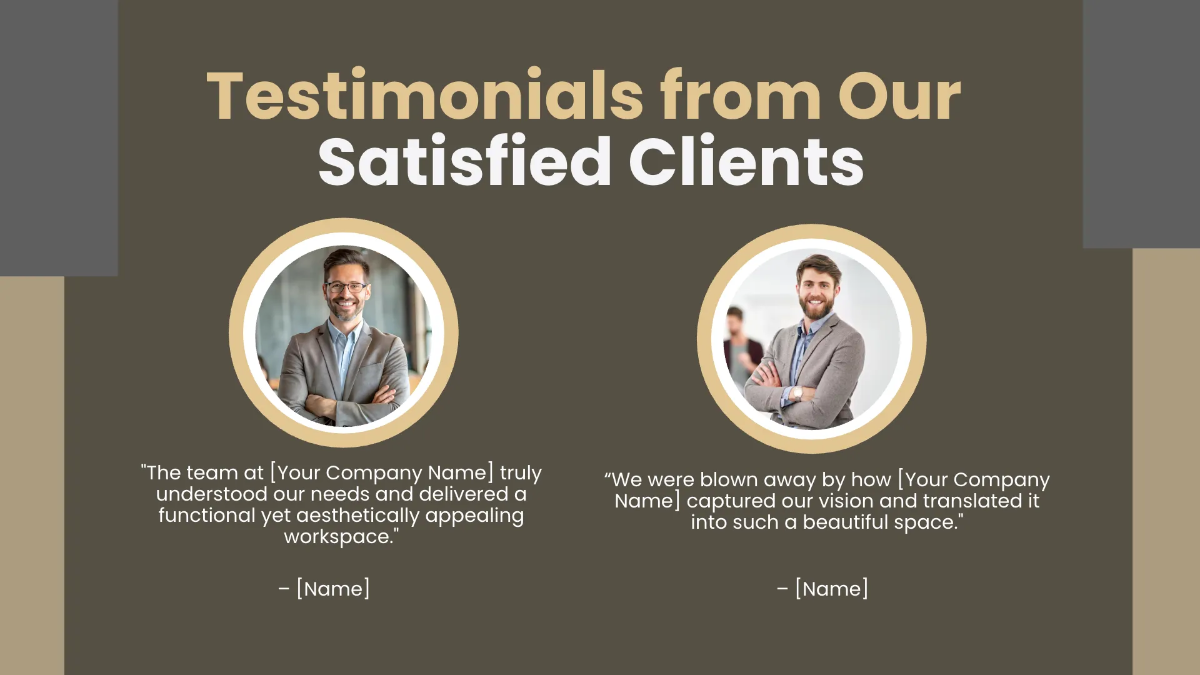 Free Interior Design Client Presentation Template to Edit Online