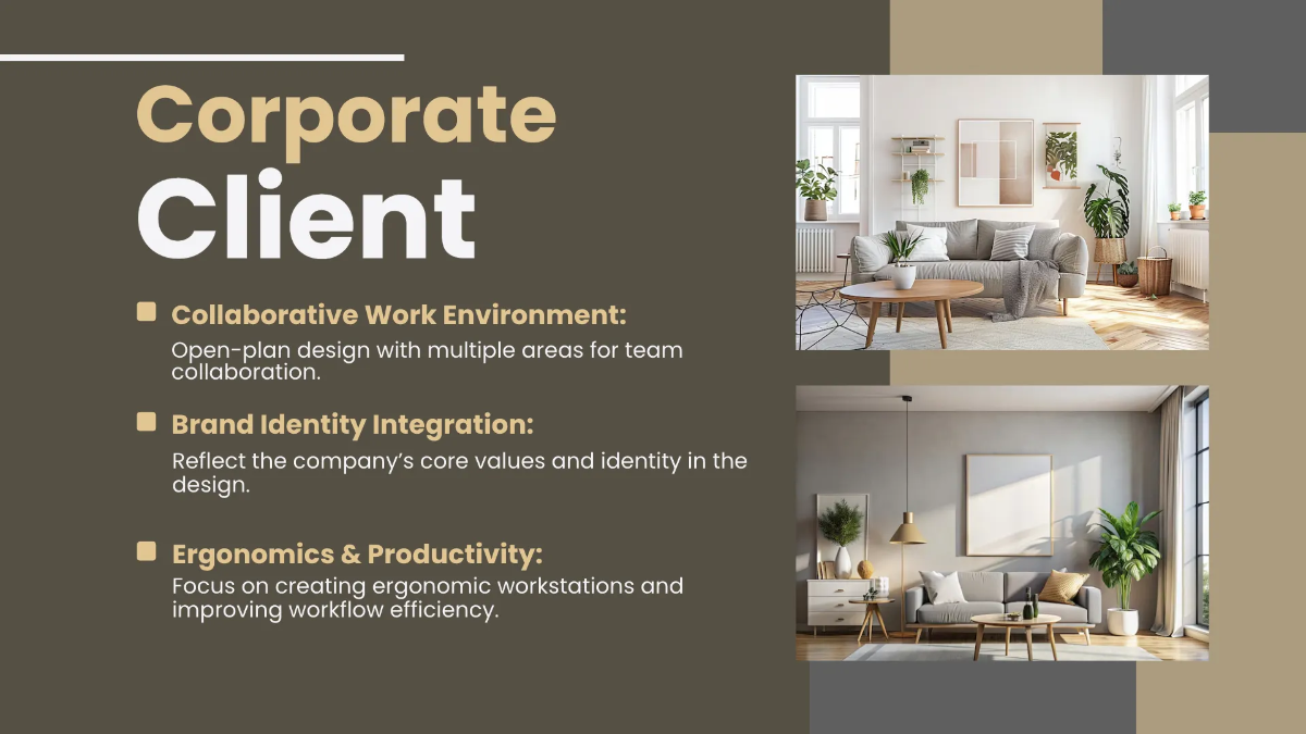 Free Interior Design Client Presentation Template to Edit Online