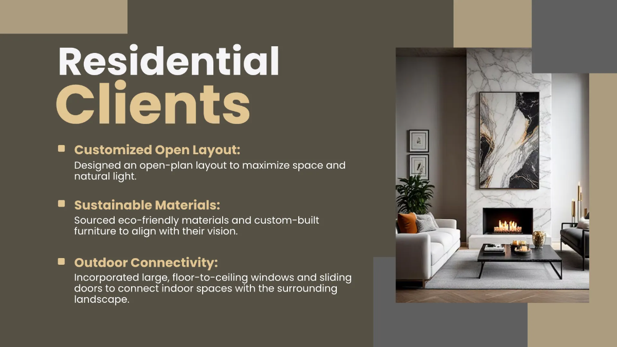 Free Interior Design Client Presentation Template to Edit Online