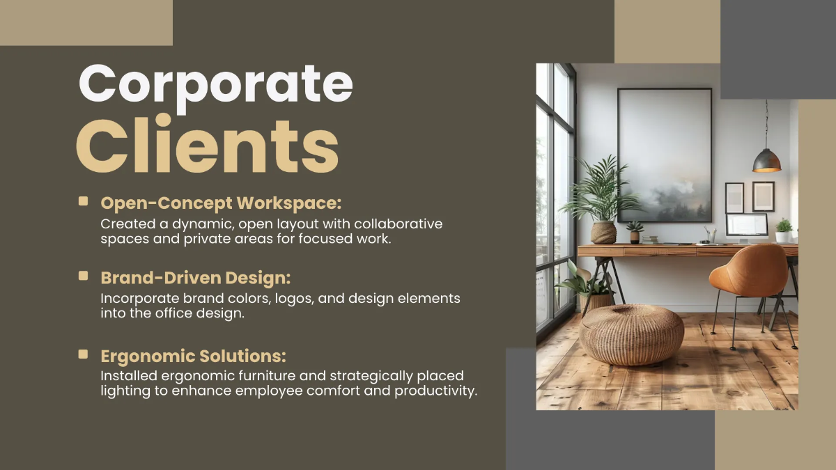 Free Interior Design Client Presentation Template to Edit Online