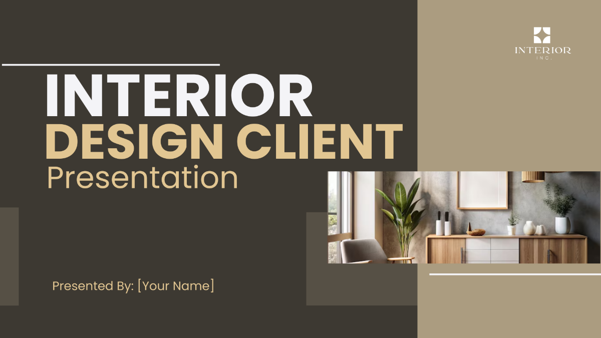 Interior Design Client Presentation