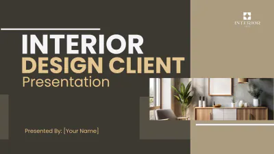 Free Interior Design Client Presentation Template to Edit Online