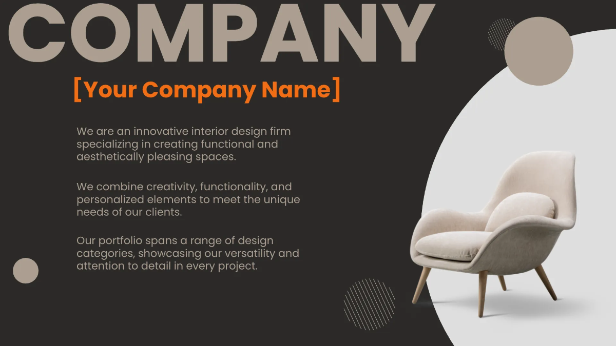 Free Interior Design Visual Presentation Template to Edit Online