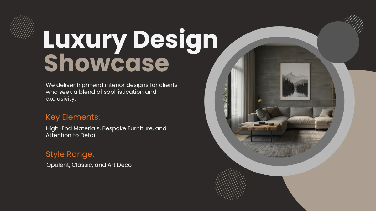 Free Interior Design Visual Presentation Template to Edit Online