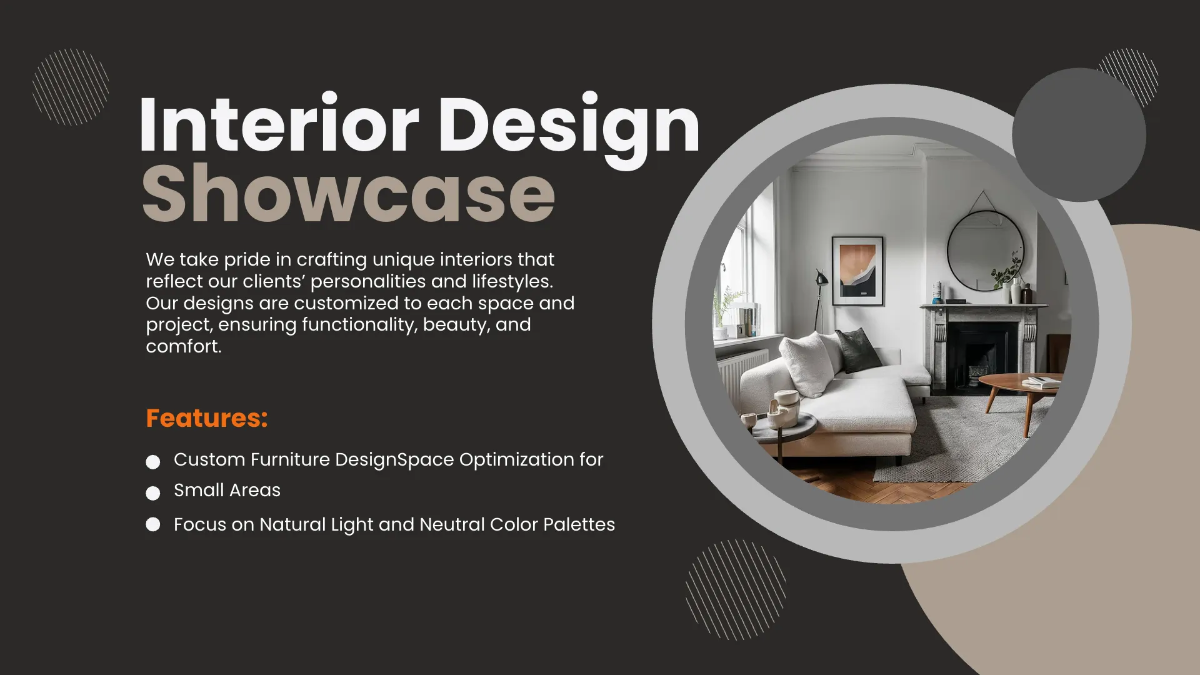 Free Interior Design Visual Presentation Template to Edit Online