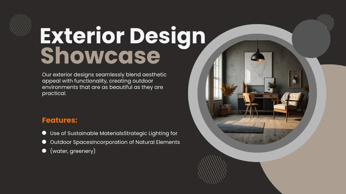 Free Interior Design Visual Presentation Template to Edit Online