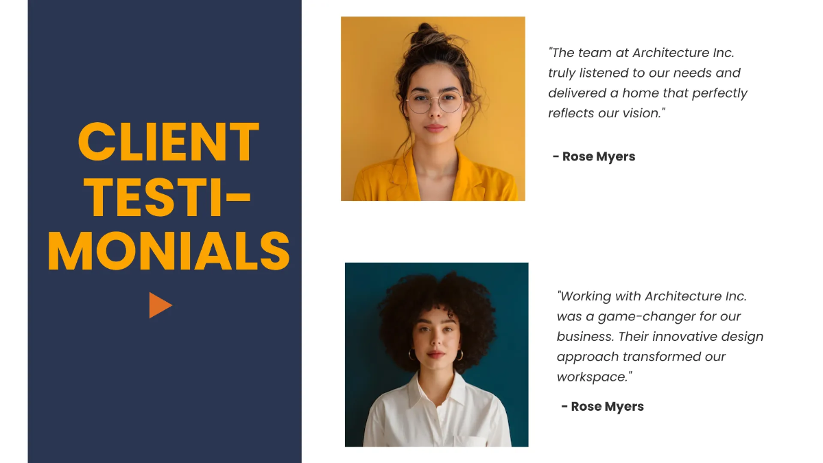 Free Architecture Firm Client Presentation Template to Edit Online