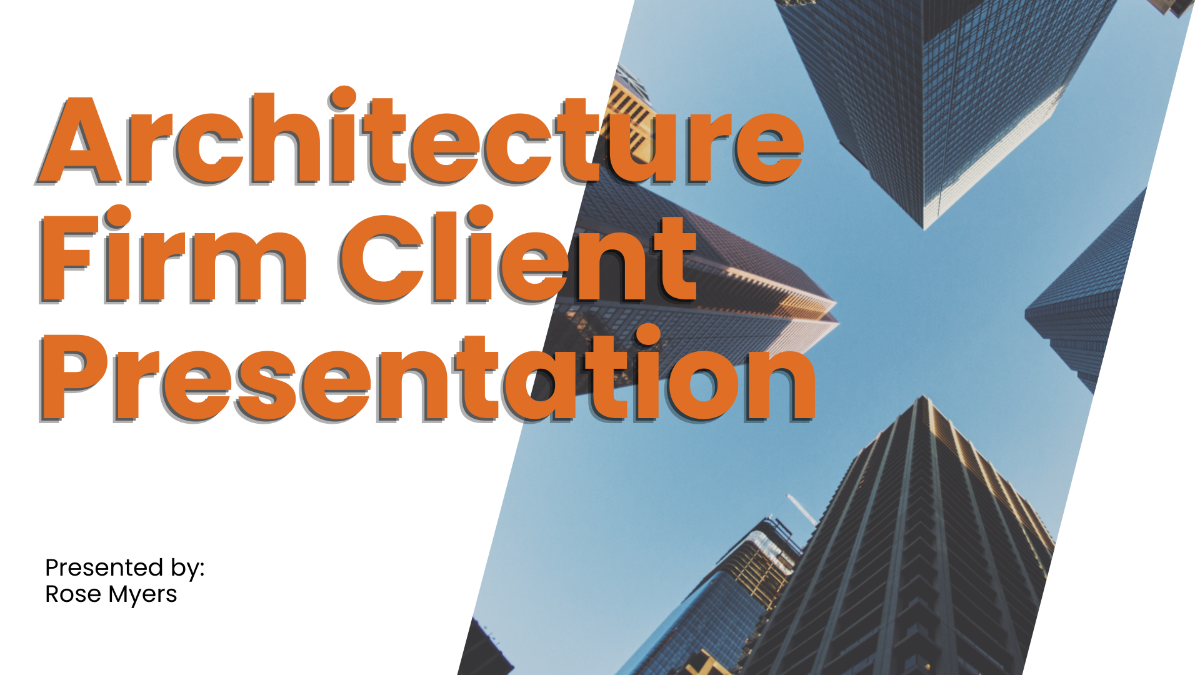 Architecture Firm Client Presentation Template - Edit Online & Download