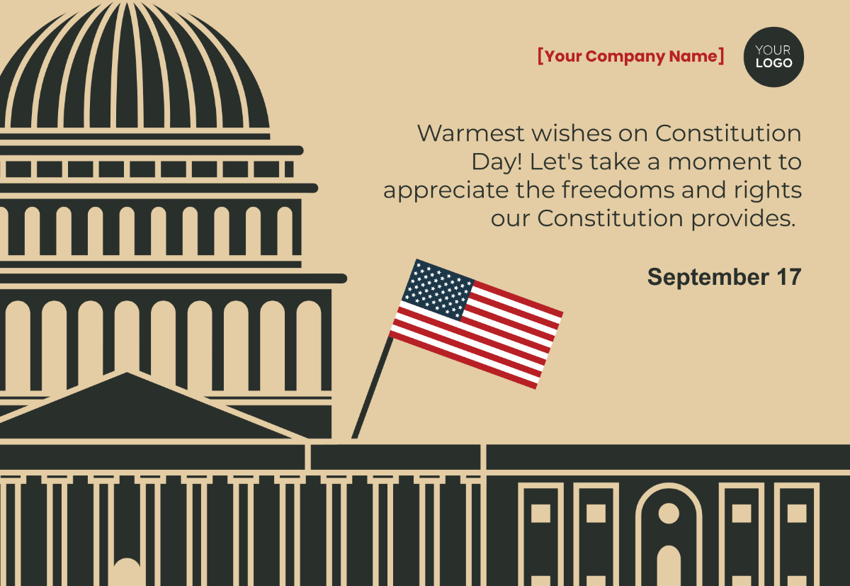 Constitution Day Card Template - Edit Online & Download