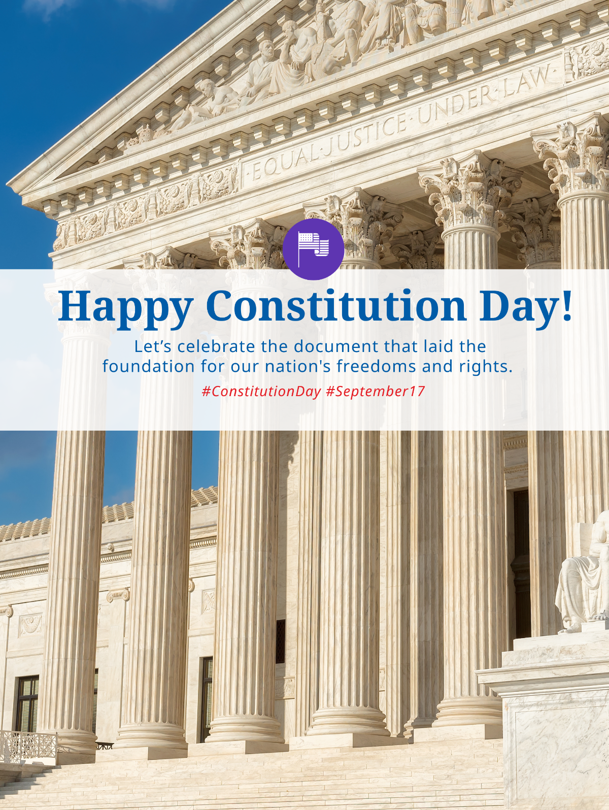 Constitution Day Social Media Post Template - Edit Online & Download