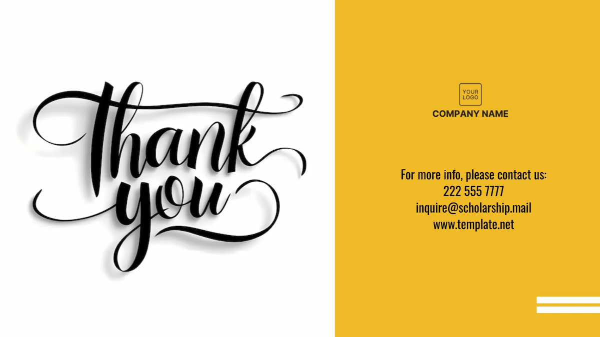 Free Scholarship Presentation Template to Edit Online