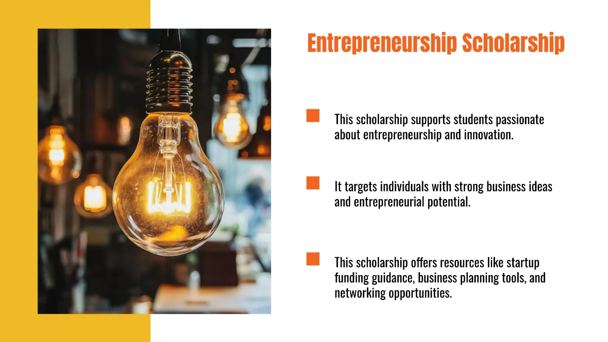 Free Scholarship Presentation Template to Edit Online