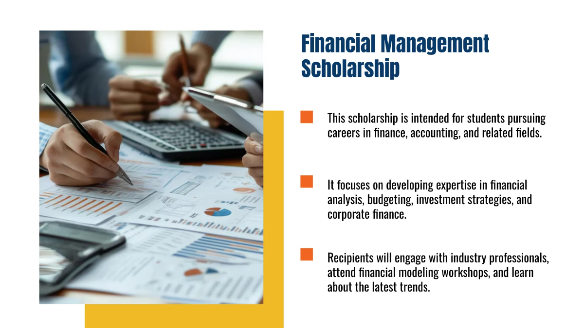 Free Scholarship Presentation Template to Edit Online