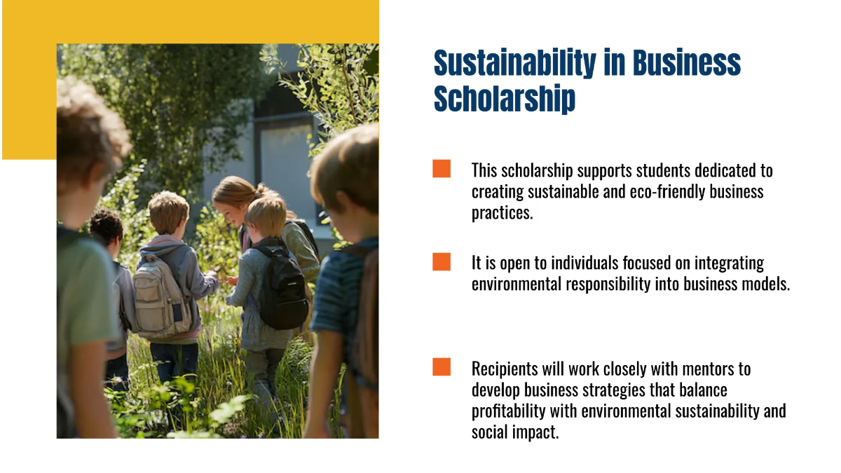 Free Scholarship Presentation Template to Edit Online