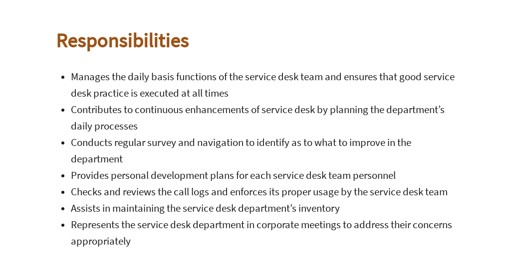 Free Service Desk Team Leader Job AD/Description Template 3.jpe