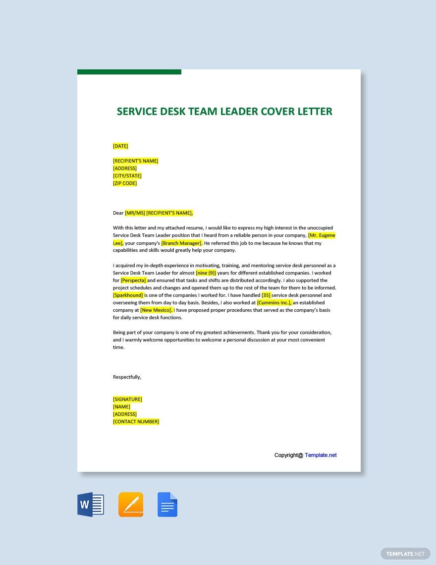 cover letter for help desk executive