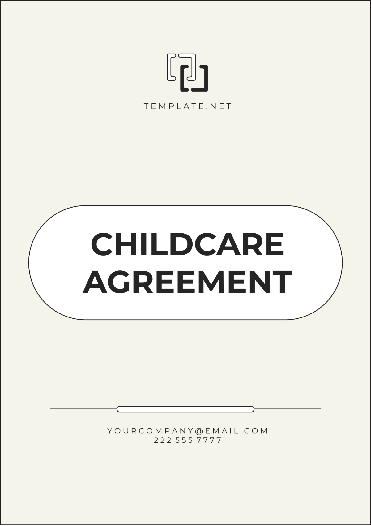 Childcare Agreement Template - Edit Online & Download