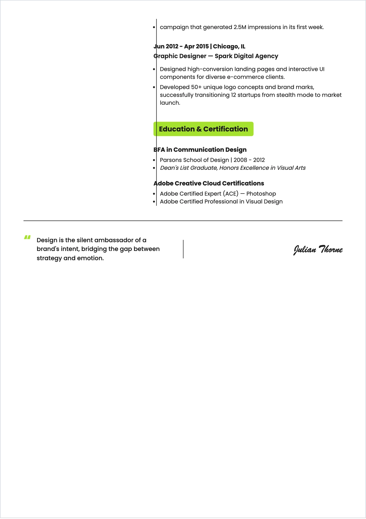 Free High-Quality ATS Resume Design Template, AI Resume Builder