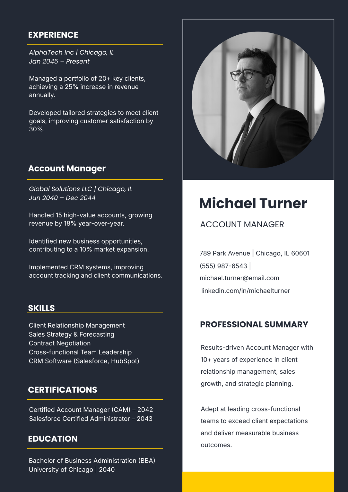 High-Quality Resume Design Template - Edit Online & Download