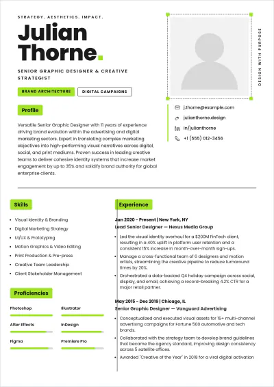 Free High-Quality ATS Resume Design Template, AI Resume Builder