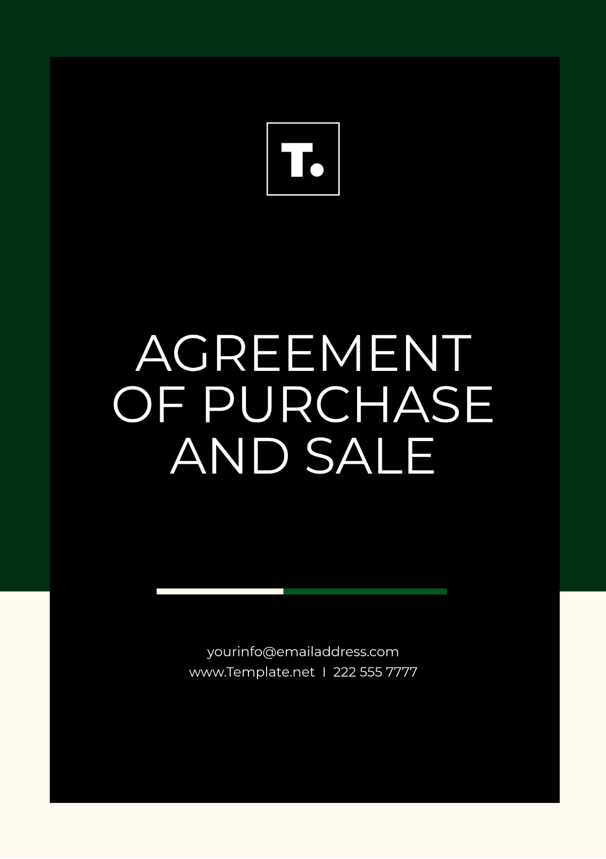 Agreement of Purchase and Sale Template - Edit Online & Download