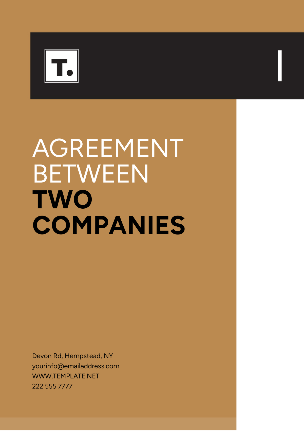 Agreement Template Between Two Companies - Edit Online & Download