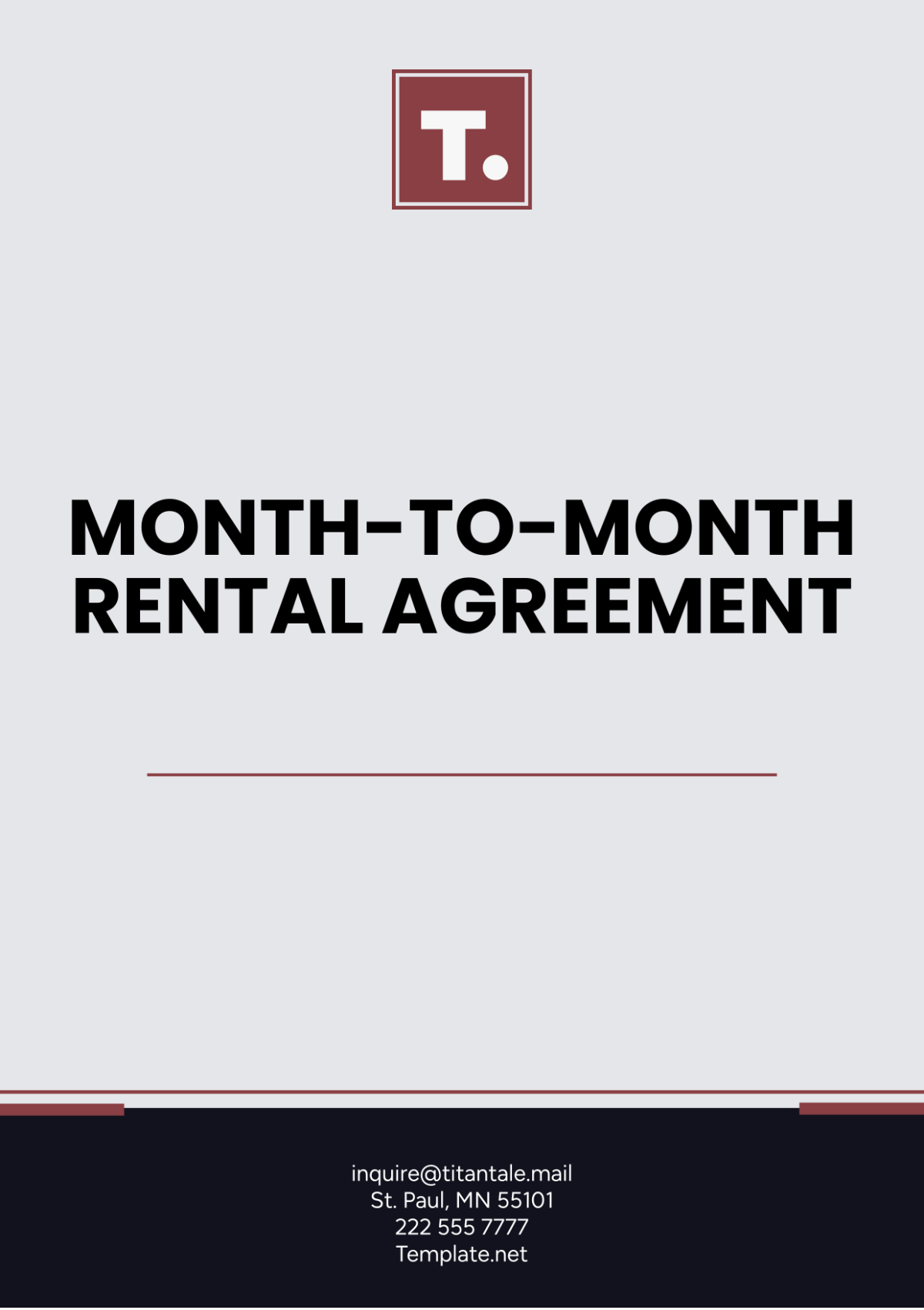 Free Month-to-Month Rental Agreement Template