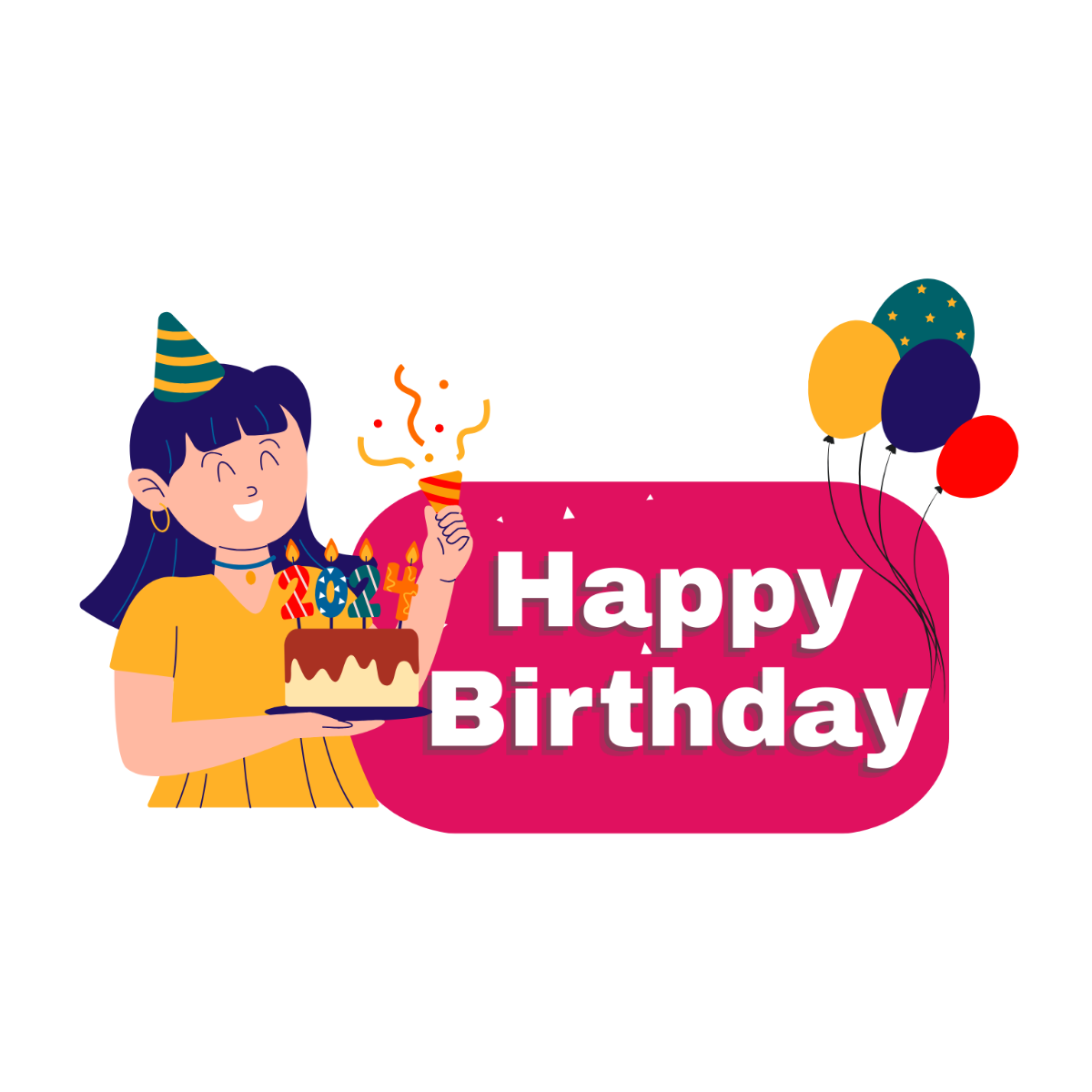 Fun Happy Birthday Clipart