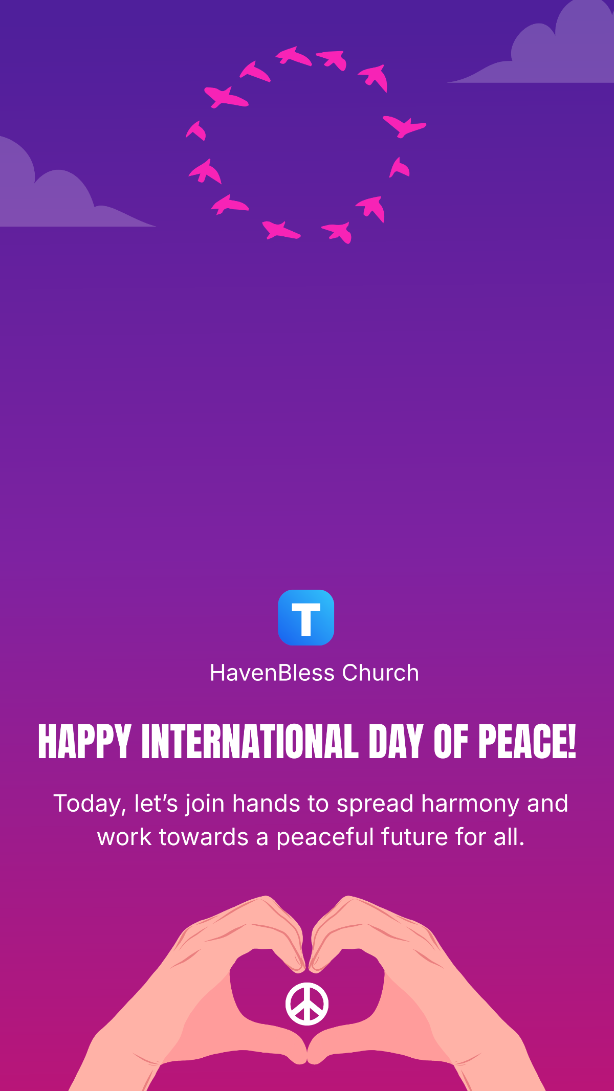 Happy International Day of Peace Template