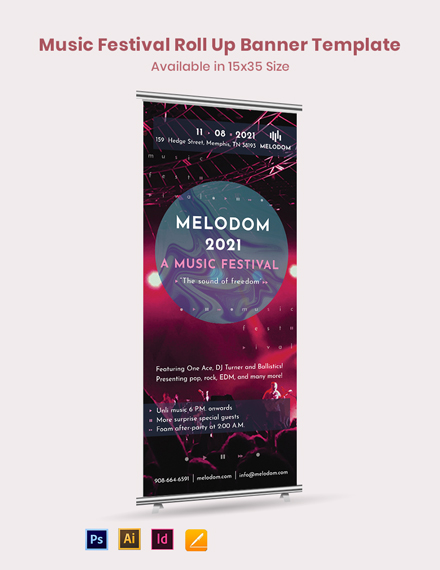 music rollup banner