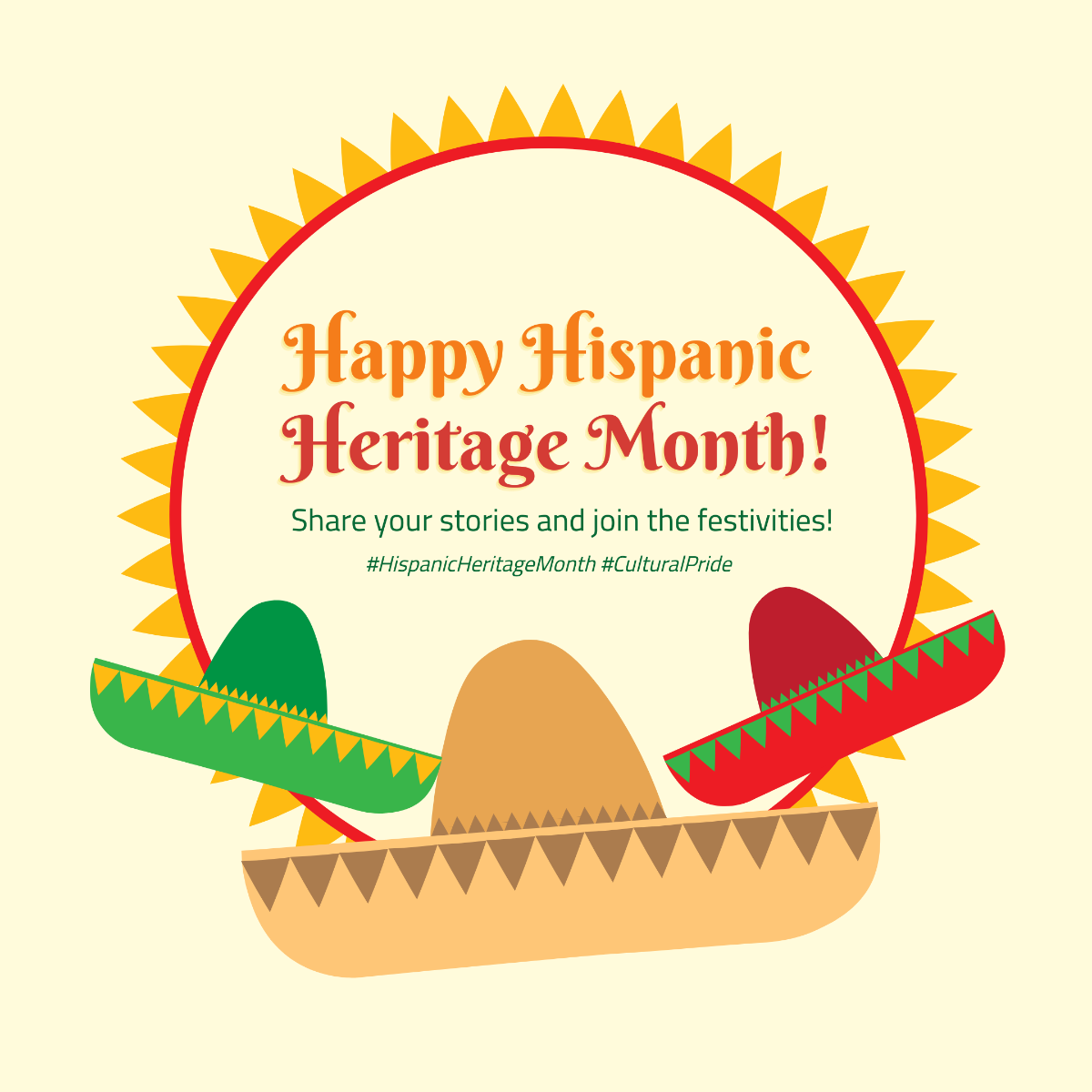 Hispanic Heritage Month Instagram Post Template - Edit Online & Download