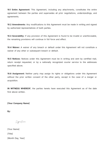 Free Transport Trucking Contract Template to Edit Online