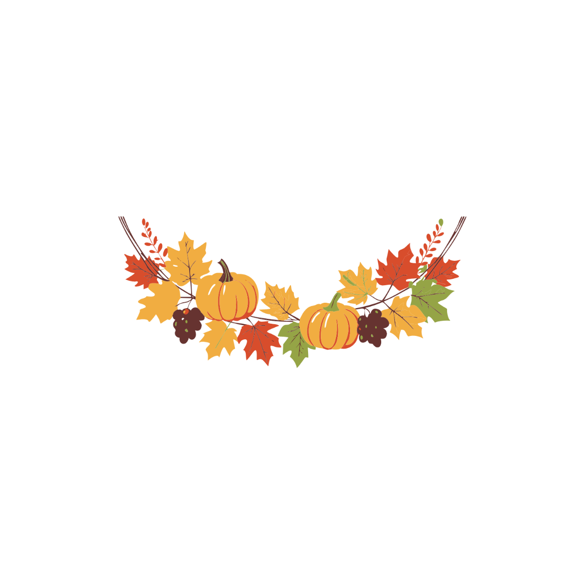 Thanksgiving Garland Clipart