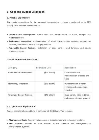 Free Transport Proposal Template to Edit Online