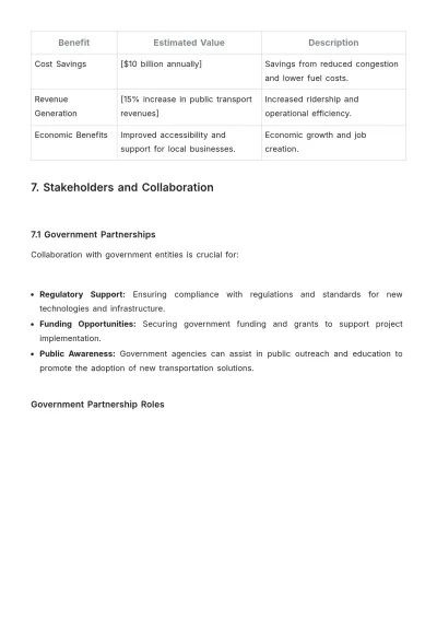 Free Transport Proposal Template to Edit Online