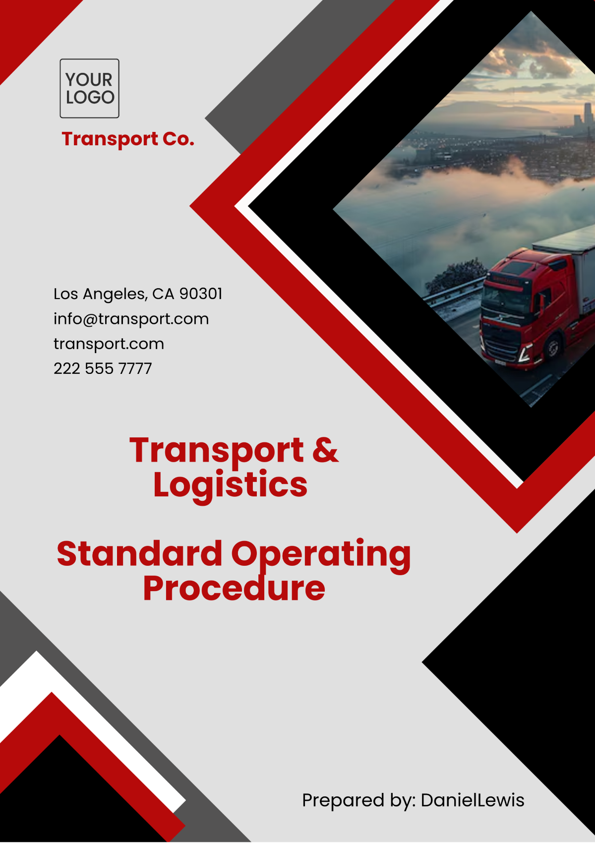 Transport %26 Logistics Standard Operating Procedure Template