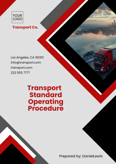 Free Transport %26 Logistics Standard Operating Procedure Template to Edit Online