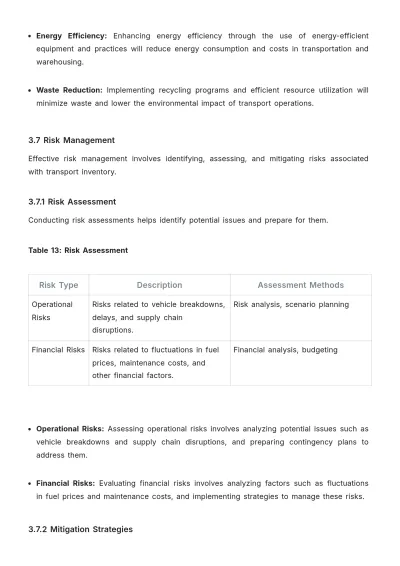 Free Transport Inventory Management Template to Edit Online