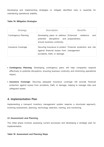 Free Transport Inventory Management Template to Edit Online