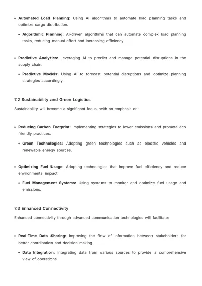 Free Transport Load Planning Template to Edit Online