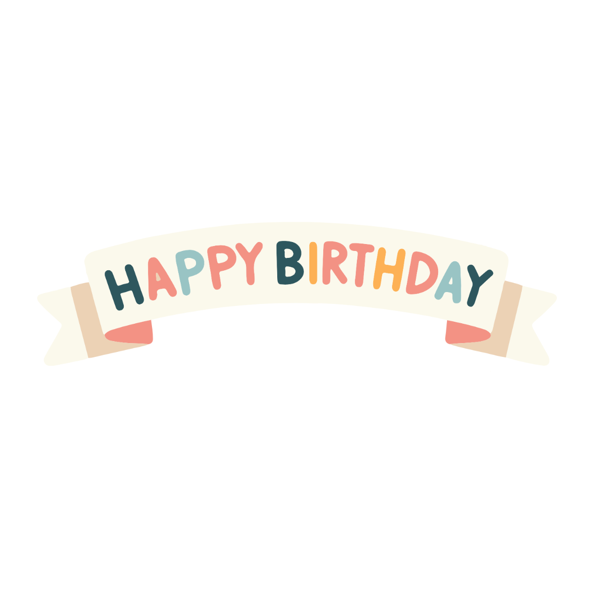 Happy Birthday Banner Clipart  - Edit Online & Download