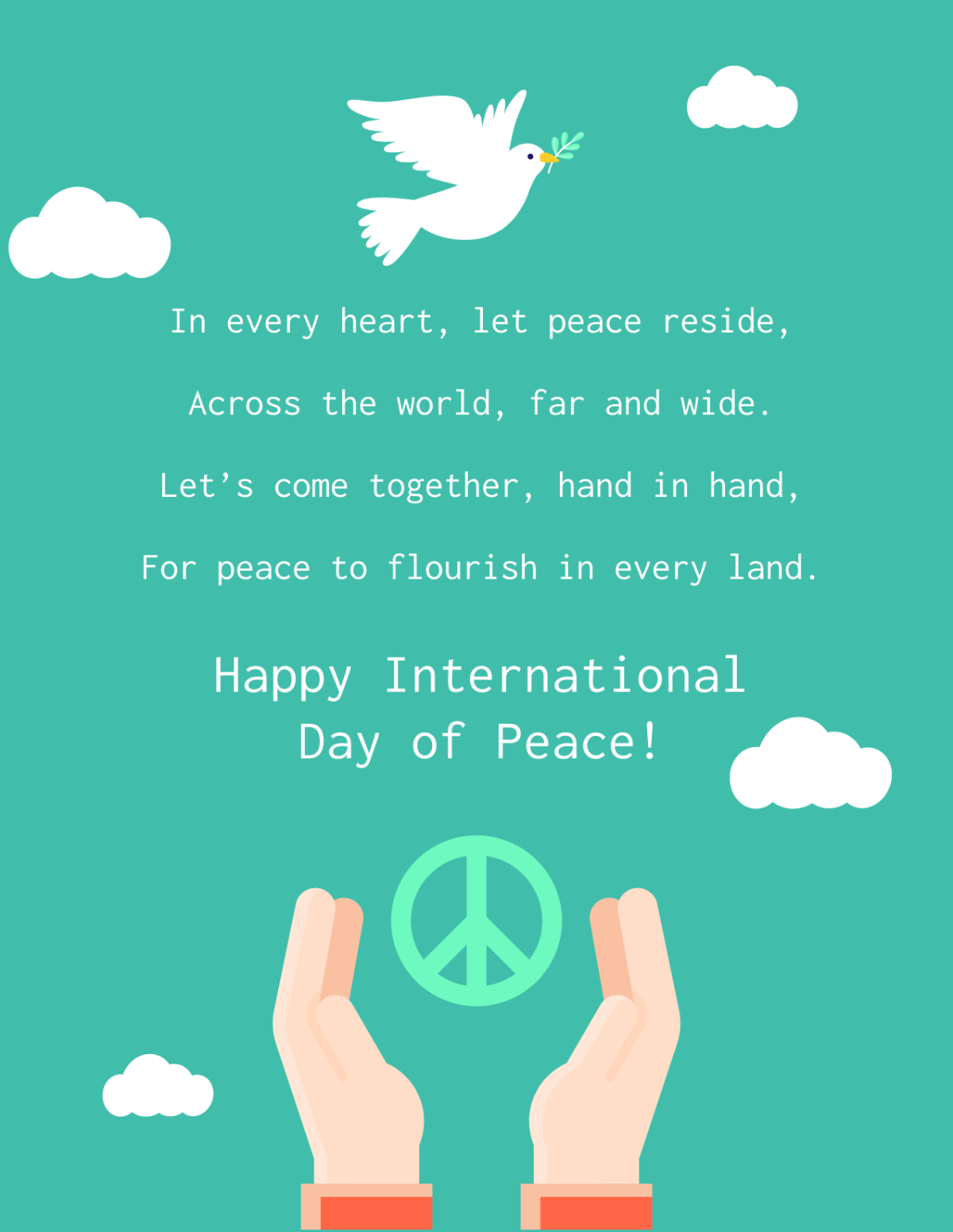 International Day of Peace Poem Template - Edit Online & Download