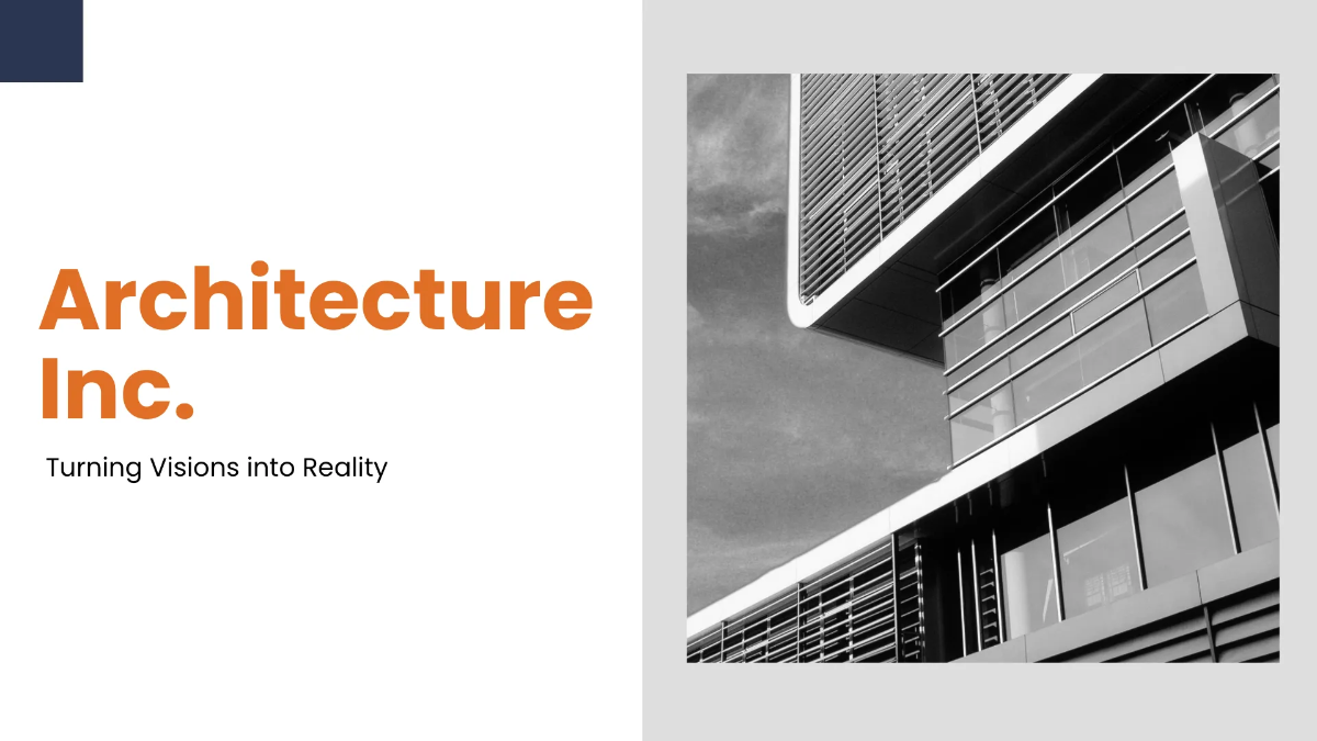 Free Architecture Presentation Template to Edit Online