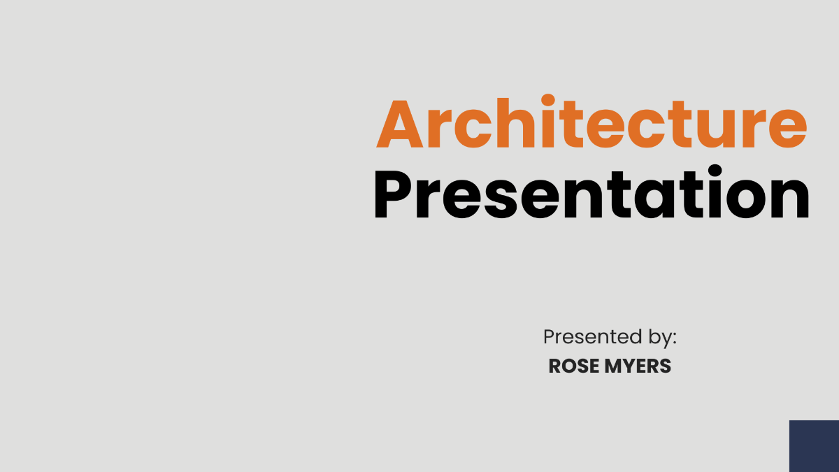 Architecture Presentation Template - Edit Online & Download