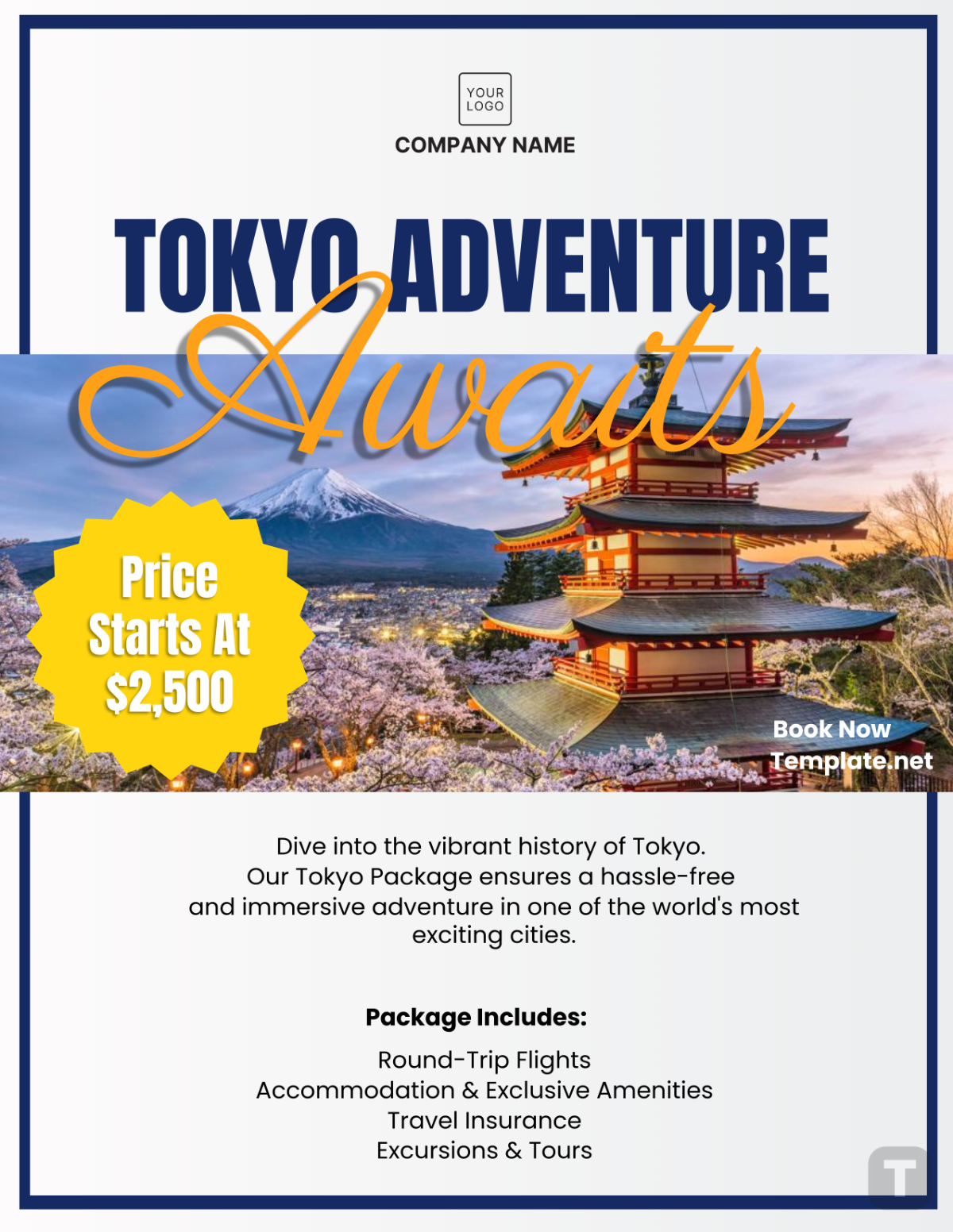 Travel Agency Package Flyer Template - Edit Online & Download