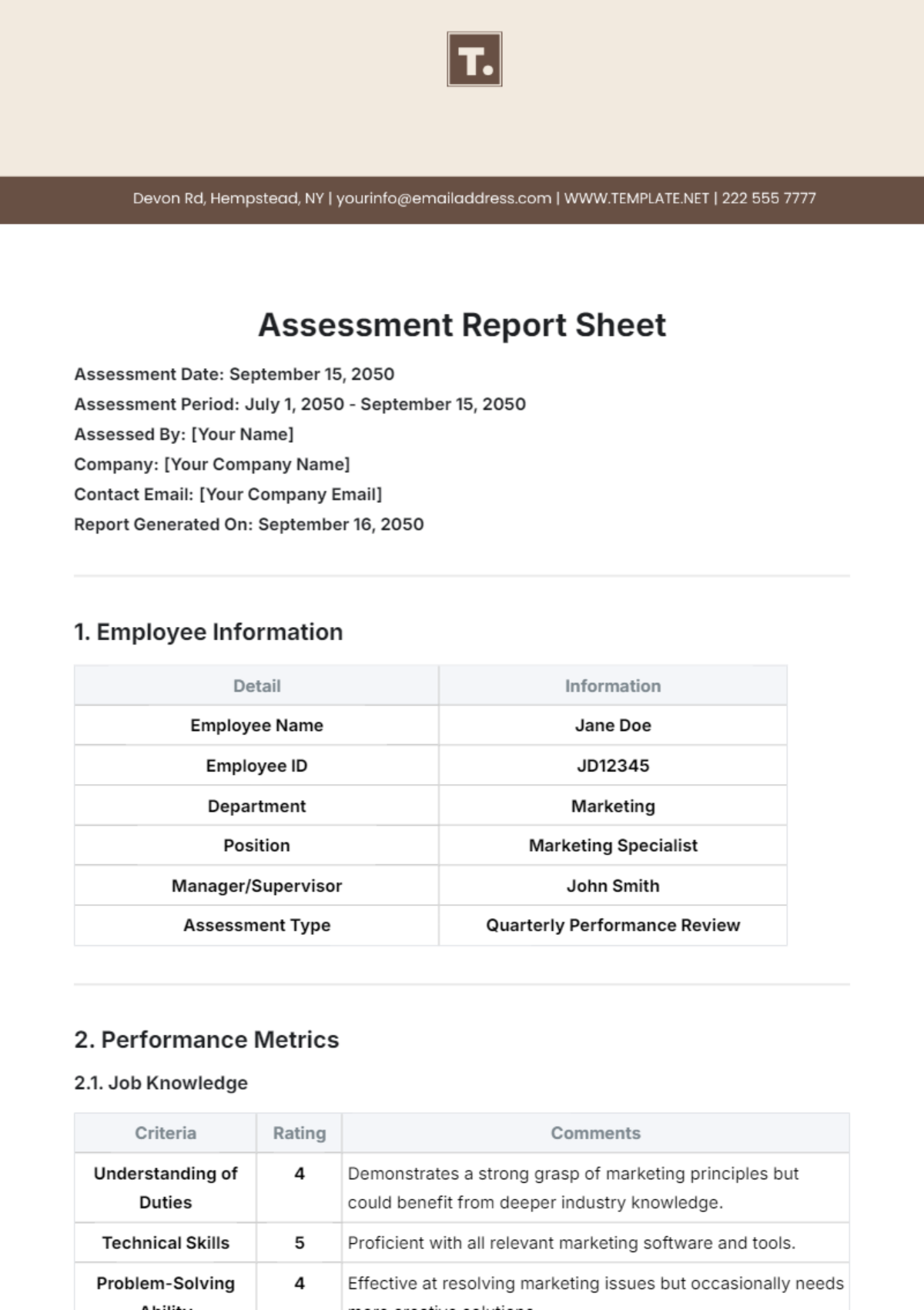 Free Exam Result Sheet Template - Edit Online & Download | Template.net