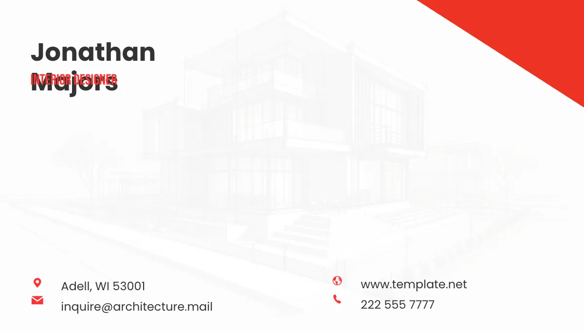 Free Architecture Firm Visiting Card Template to Edit Online